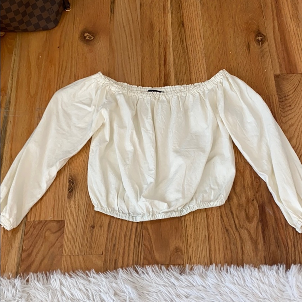 brandy melville cream off the shoulder top